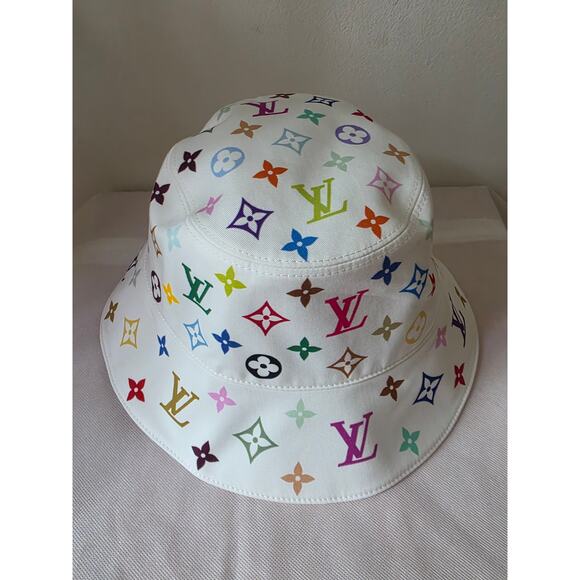 Louis Vuitton White LV x TM Reversible Superflat Bucket Hat S sz main image 14